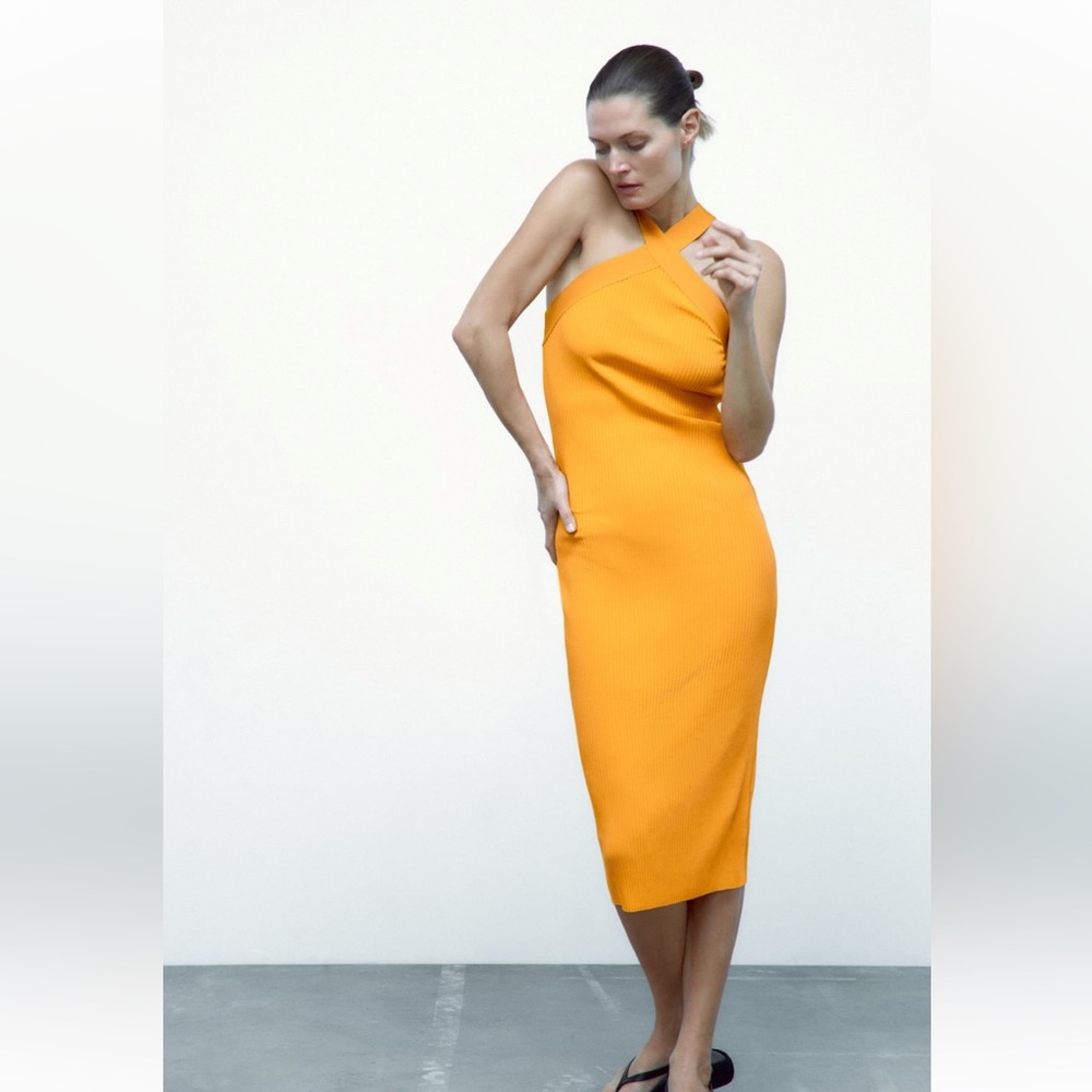 Zara crisscross strap dress size S
